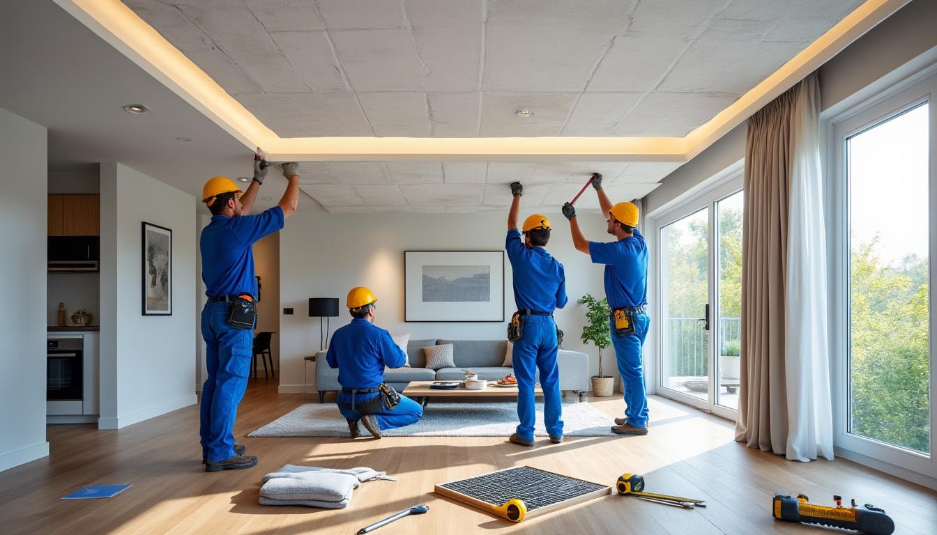 découvrez nos conseils et services professionnels pour l’installation de faux plafonds partout en france. obtenez une prestation sur mesure, adaptée à vos besoins pour rénover ou moderniser vos espaces.